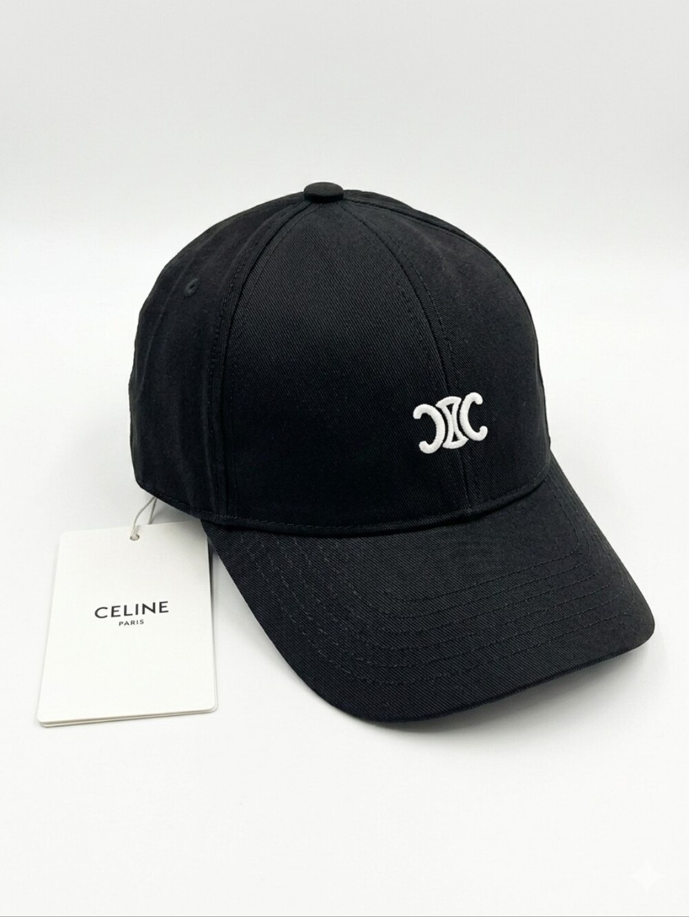 🔥NWT‼️⭐CELINE⭐ Authentic Black Baseball Cap - Unisex / Men / Women - Picture 2 of 9